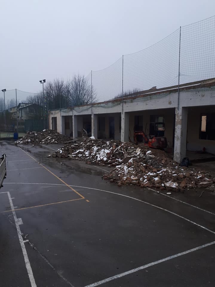 Lavori in corso al Centro Giovanile, foto dal cantiere