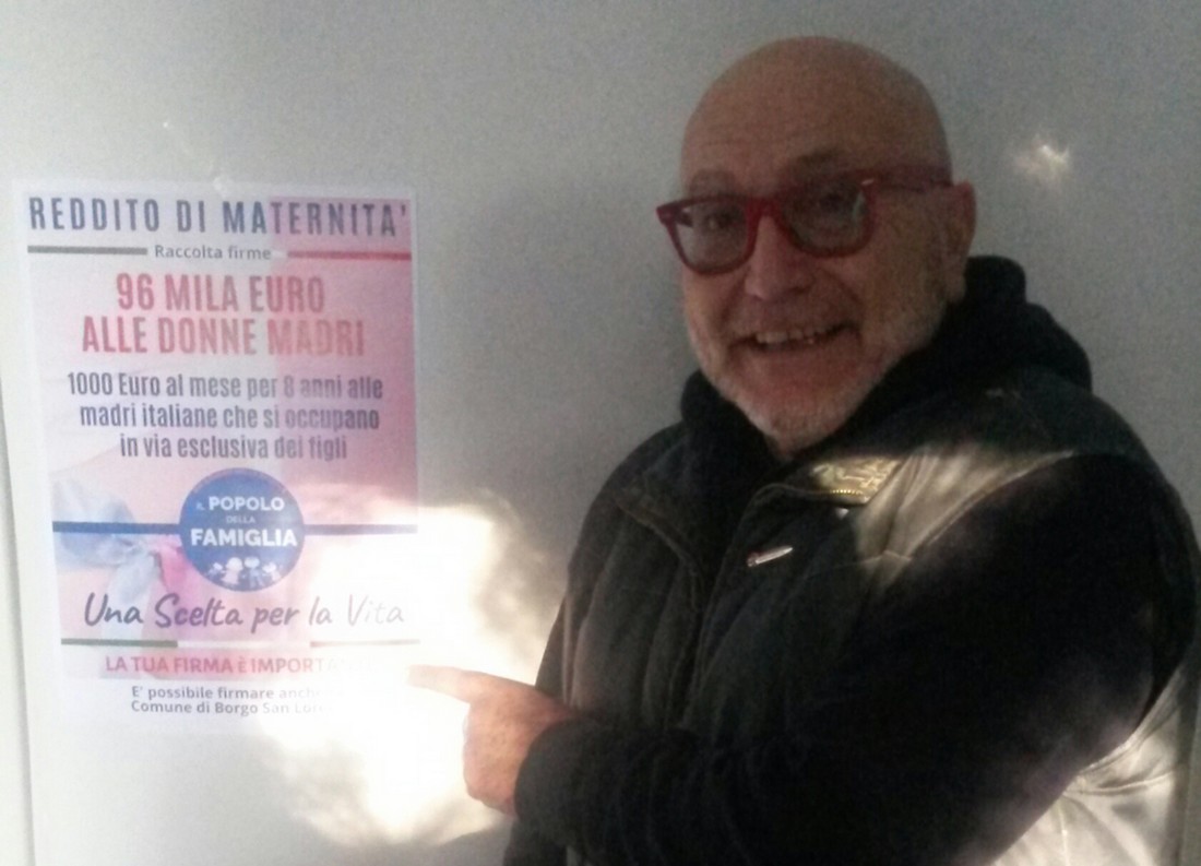 Borgo. Popolo della Famiglia su reddito maternità e sostegno a Margheri