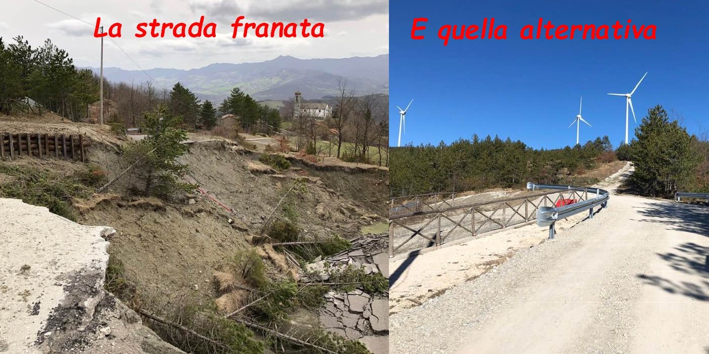 Strada Peglio-Pietramala. Aperta la variante dopo la frana del 2018