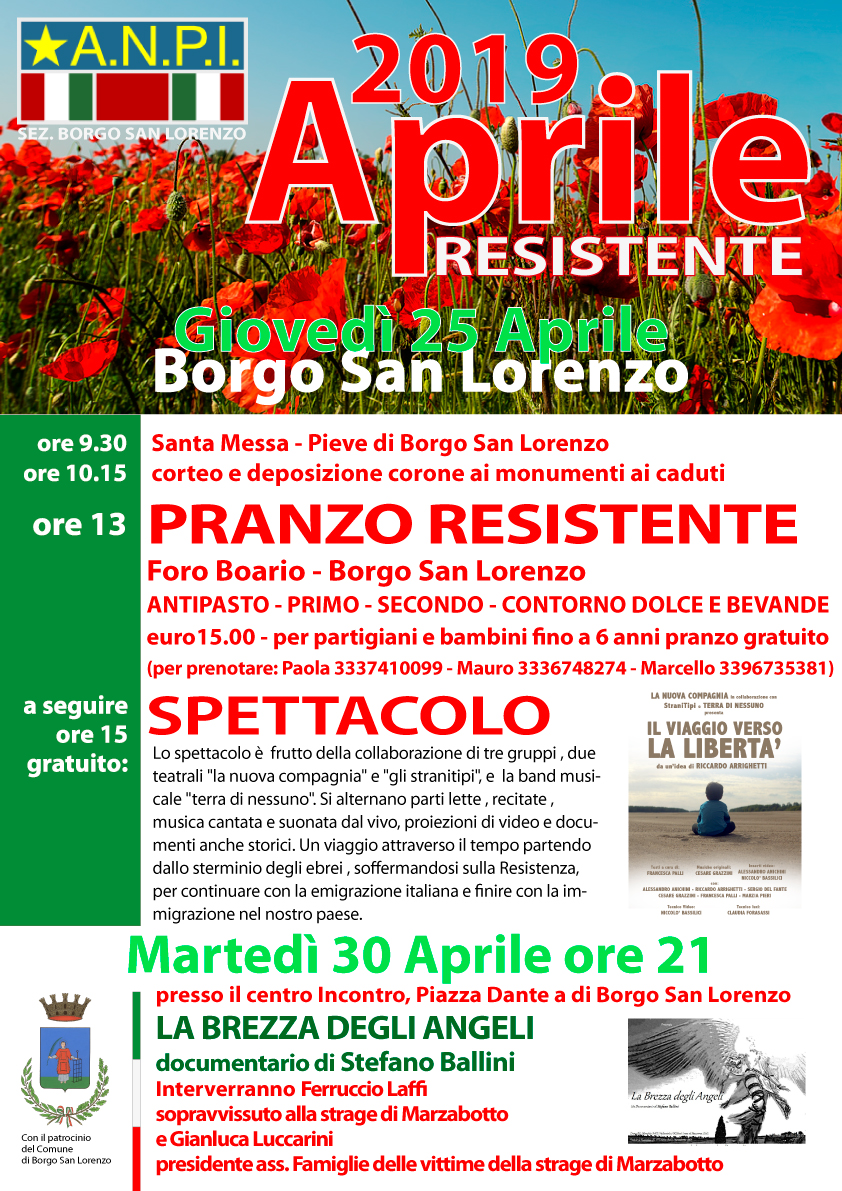 Anpi Borgo. Le iniziative per il 25 aprile