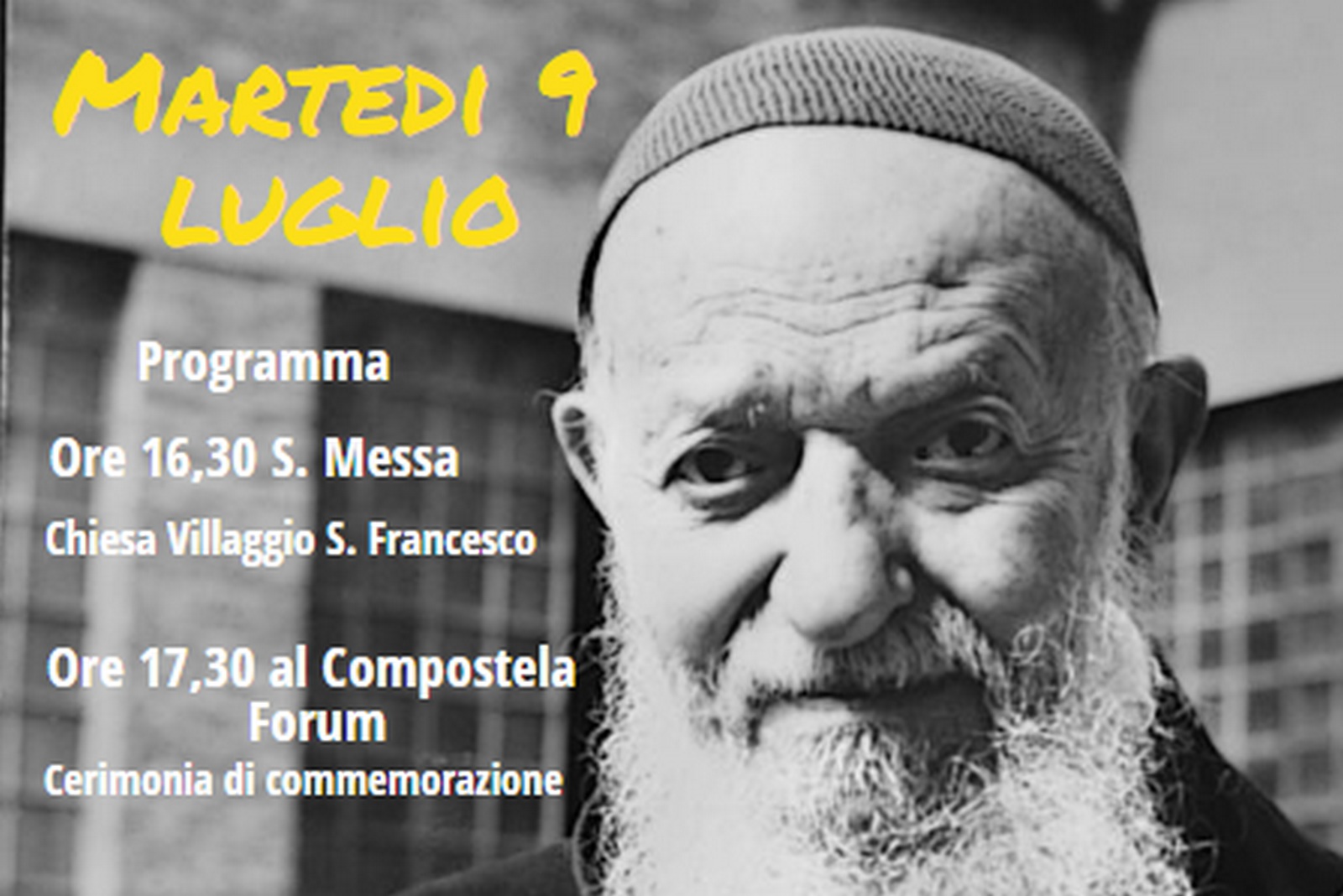 Il Villaggio S. Francesco celebra i 50 anni dalla morte del suo fondatore