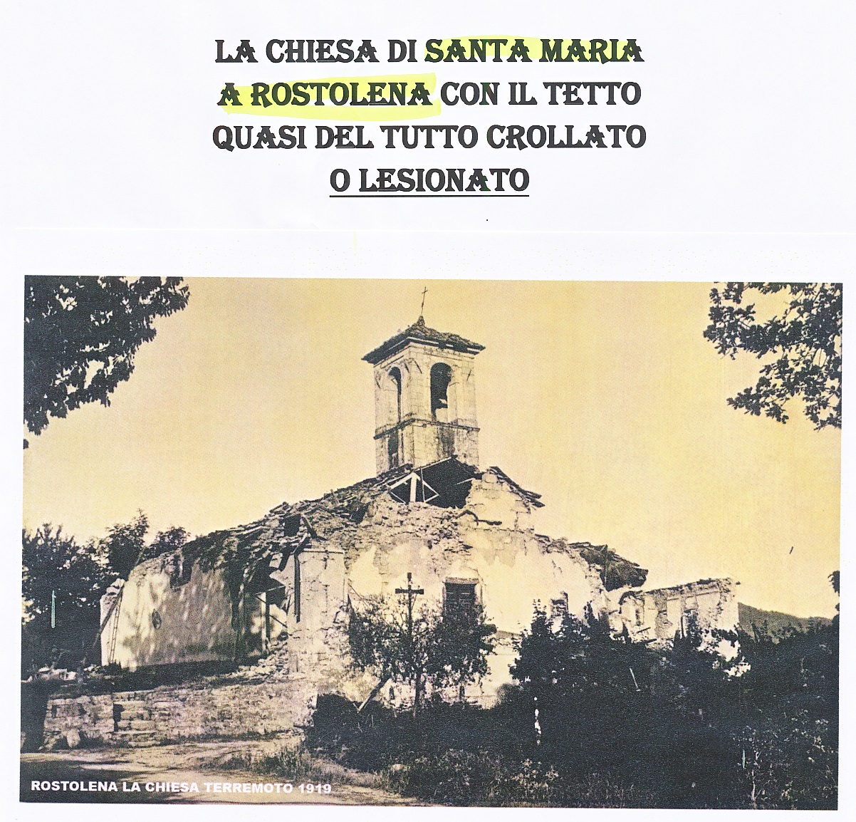 29 giugno 1919. La tragedia del terremoto del Mugello. Seconda puntata