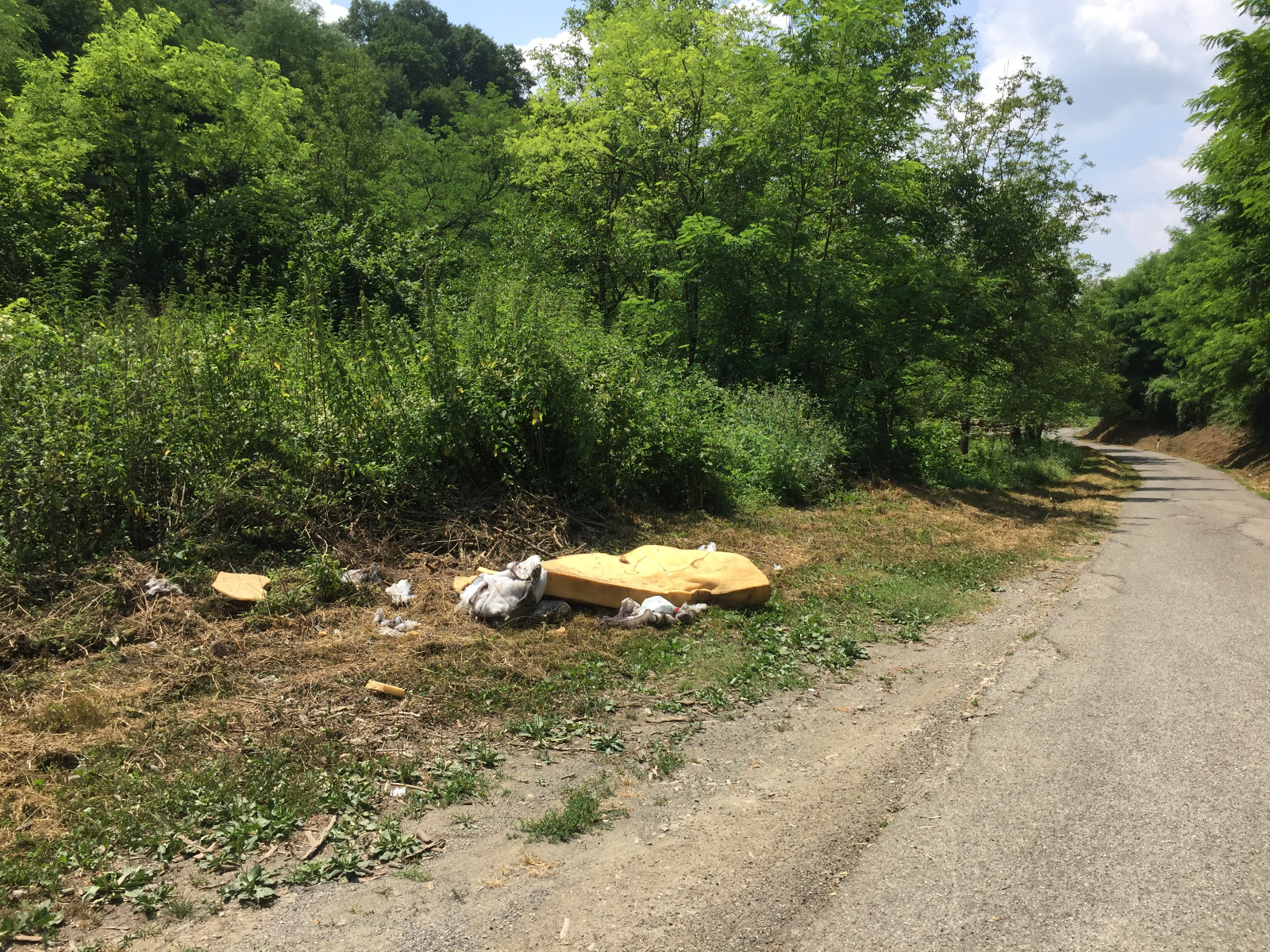 Rifiuti abbandonati lungo Le Cale. Non c'è pace