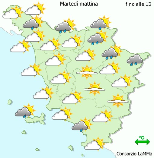 Mugello. Oggi tempo incerto per tutta la giornata.