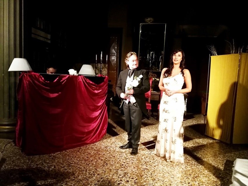 Gli attori Marco Paoli e Sabrina Mallano