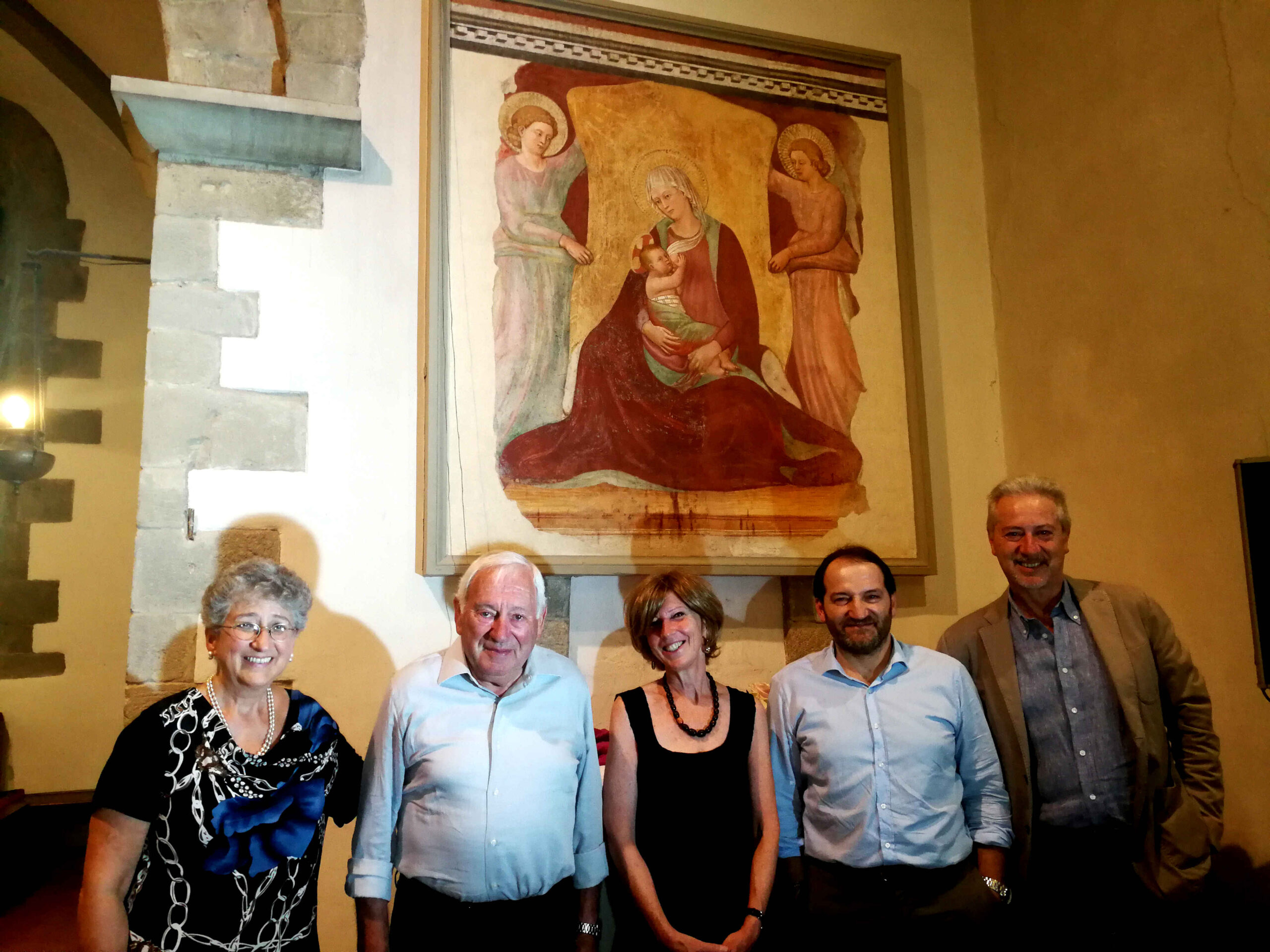 Torna a splendere La Madonna del latte: Restaurato da Vettori l'affresco di Paolo Schiavo