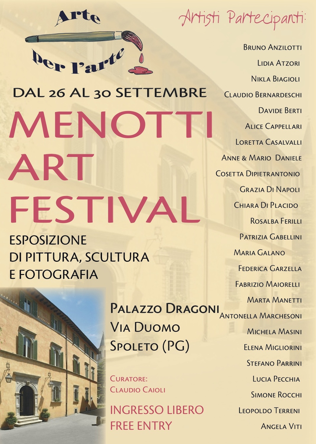 Artisti mugellani in mostra a Spoleto