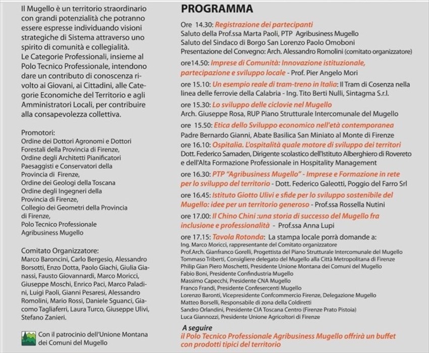 Il programma dell'iniziativa