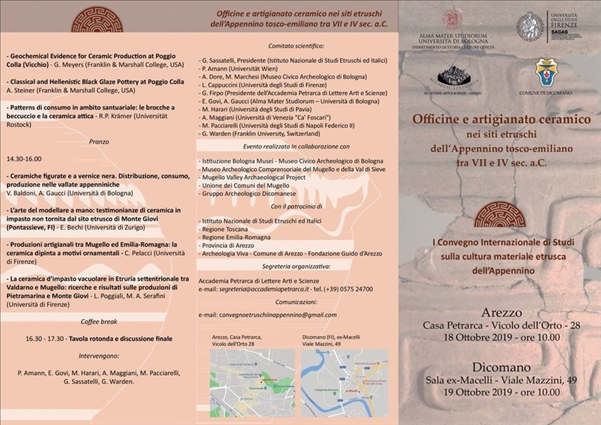 La locandina dell’evento di Arezzo e Dicomano