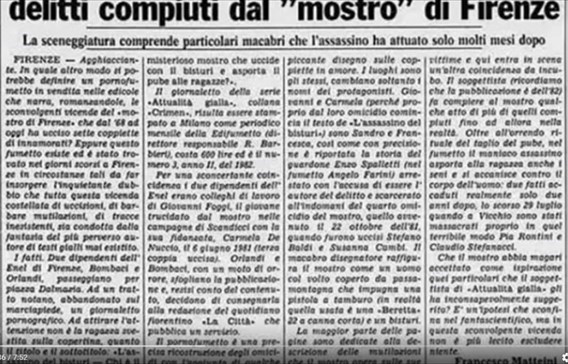 Mostro di Firenze: Una strana telefonata nella notte