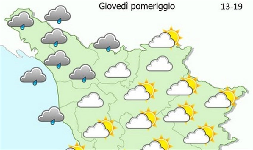 Meteo giovedì