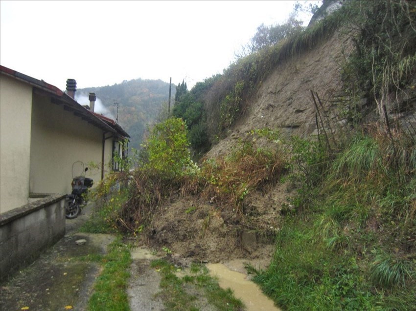 Lo smottamento a Marradi