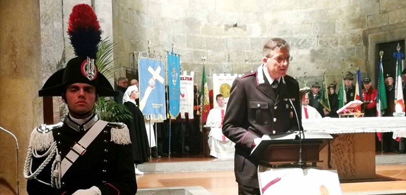 L’intervento del Maggiore Michele Arturo comandante la Compagnia dei Carabinieri di Borgo San Lorenzo