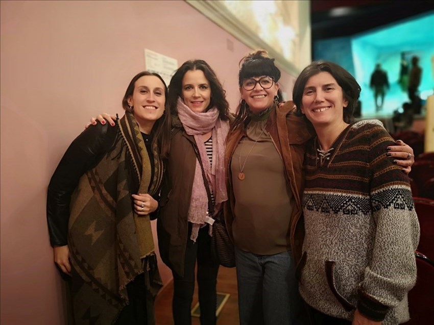 Staff di ""La Camera azzurra"" con Irene Ferri, teatro comunale di Vicchio