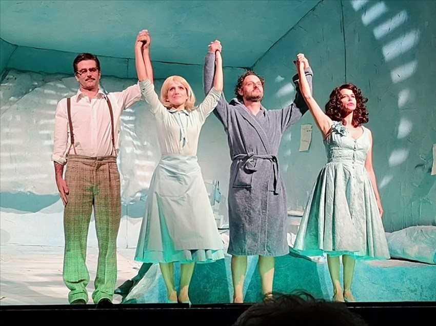Il cast di ""La Camera azzurra"", teatro comunale di Vicchio