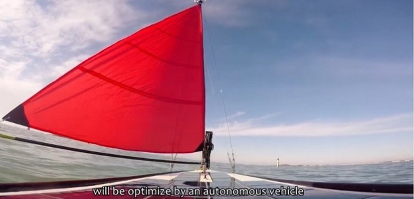 La barchetta in navigazione