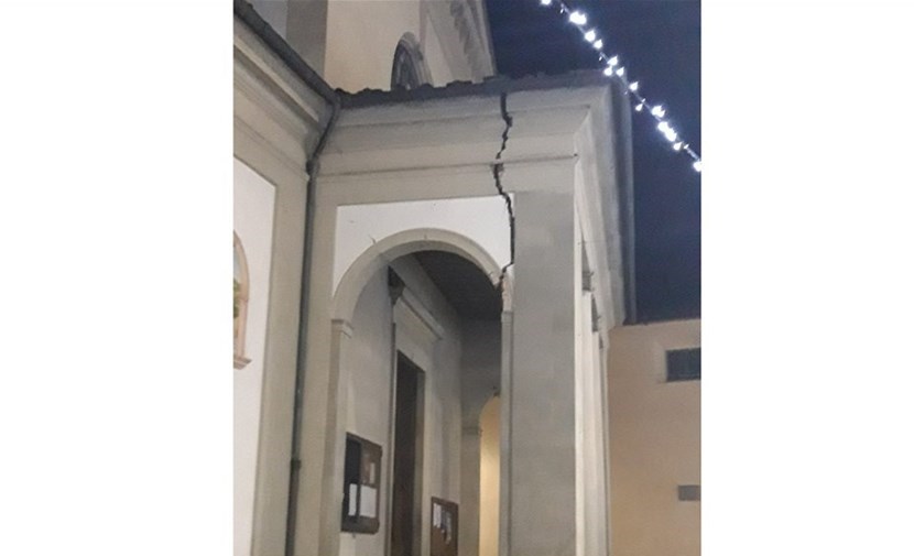 Danni alla Chiesa di Barberino