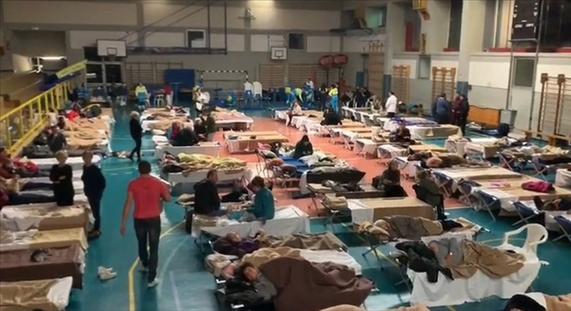 La notte al centro di accoglienza di Barberino