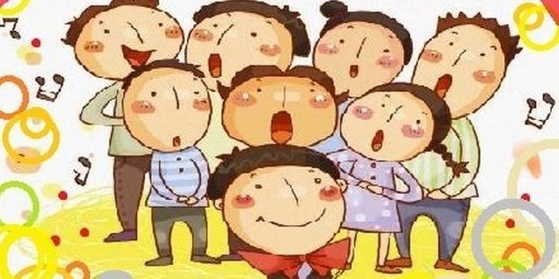 Una simpatica iconografia di giovani cantori