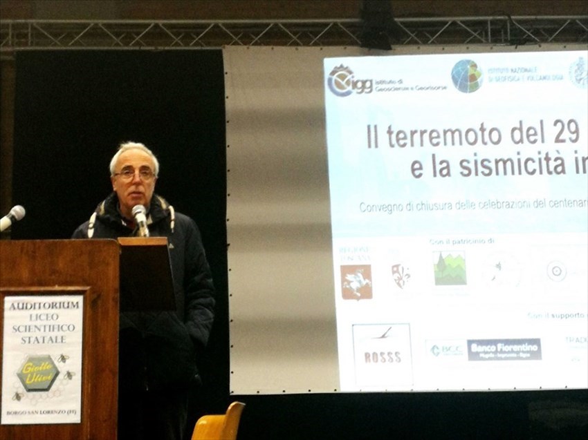 Adriano Gasparrini, autore dell’ultimo libro sul terremoto del  Mugello del 1919.