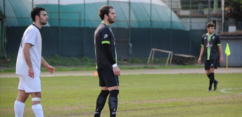 Betti autore della doppietta che da la vittoria alla Fortis Juventus sul Signa