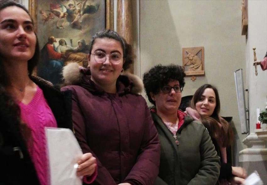 Alcune ragazze che sono entrate a far parte dell’Unitalsi, associazione con oltre 60 anni di attività di volontariato.