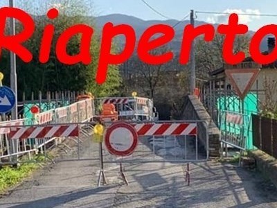 Il ponte chiuso a Vicchio