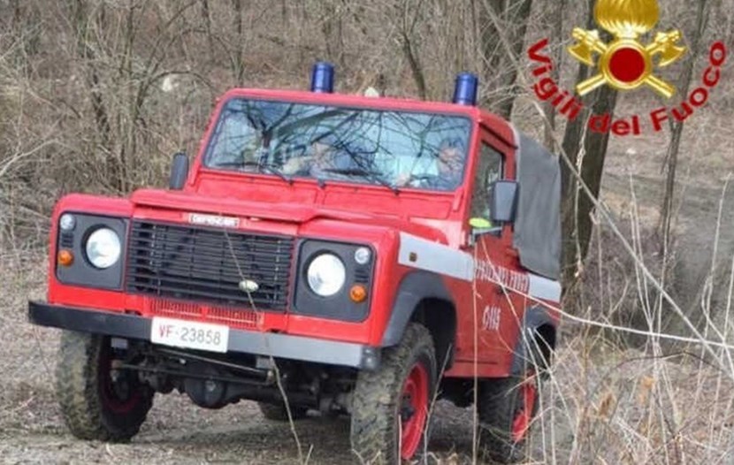 Pompieri in azione. Foto di repertorio