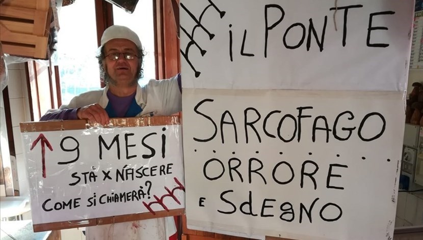 'Sta per nascere'. La Foto del Giorno sui 'nove mesi' dei lavori al ponte