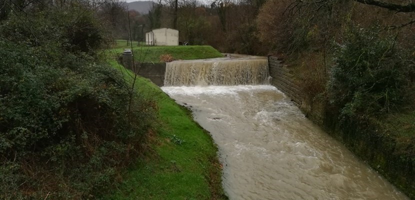 Il Bosso in piena a Luco. Foto del Giorno