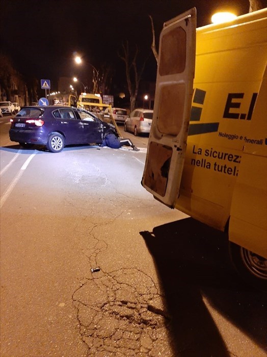 Incidente a Borgo, in Viale IV Novembre