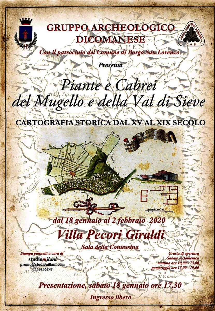 Piante e Cabrei. La locandina