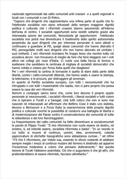 La riflessione di Ridolfi