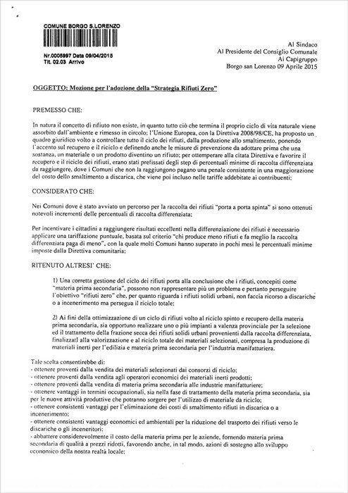 La proposta di Gozzi