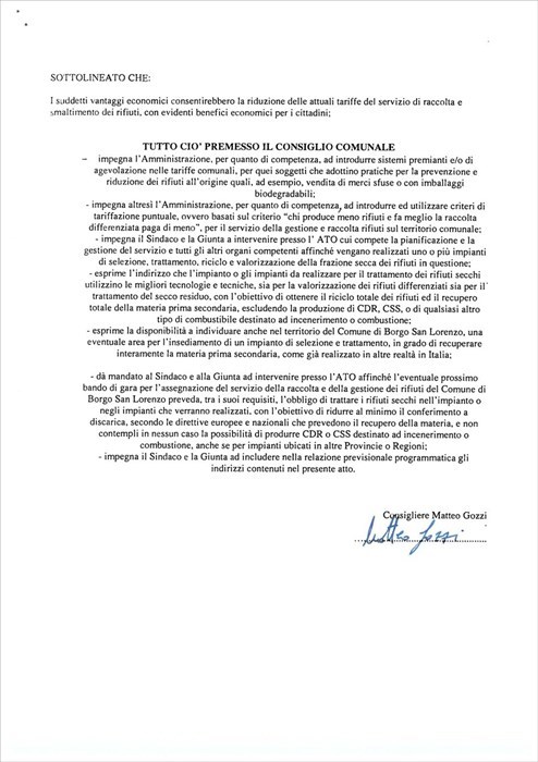 La proposta di Gozzi