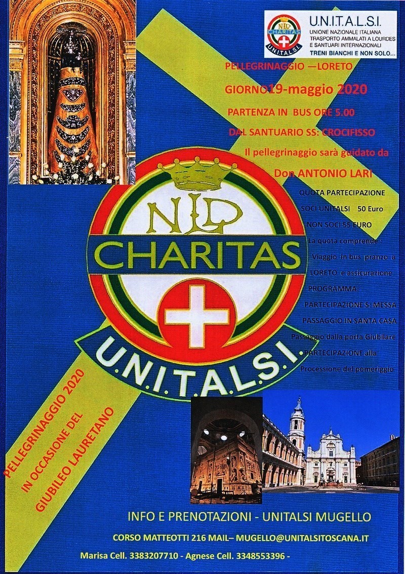 La locandina dell’Unitalsi del Mugello