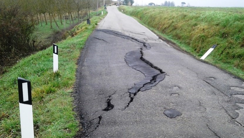 La 'frana' a Piazzano