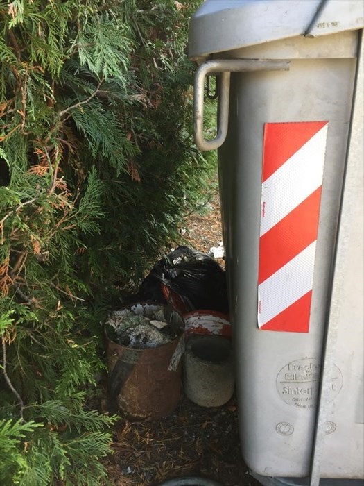 La situazione dei cassonetti nei dintorni di Firenzuola