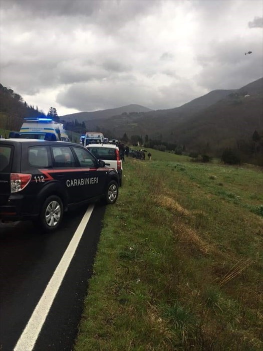 Incidente stradale a Borghetto con intervento Carabinieri e elisoccorso