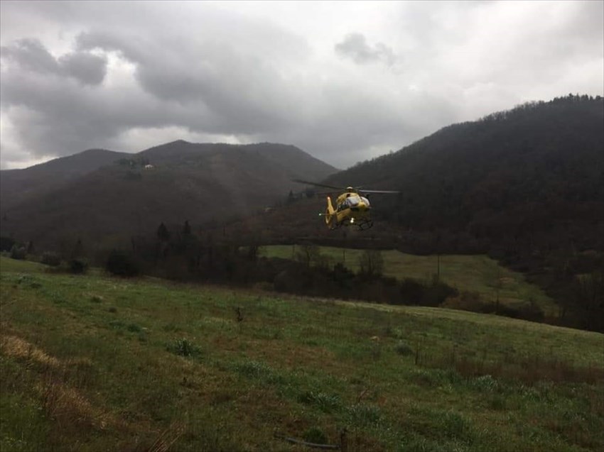 Incidente stradale a Borghetto con intervento Carabinieri e elisoccorso