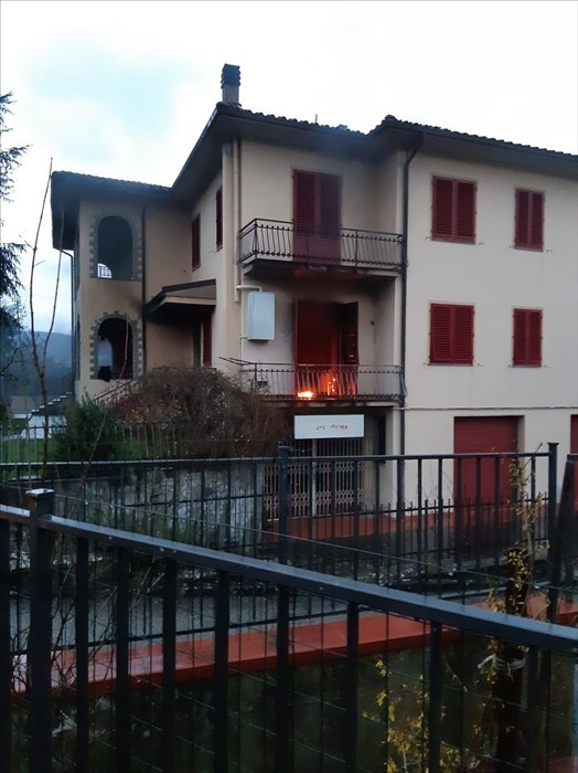 L'incendio a Vicchio
