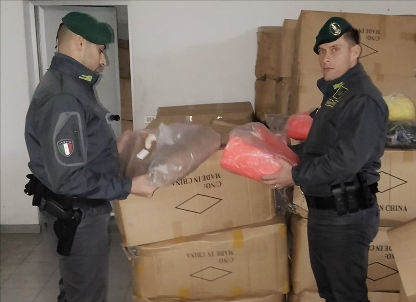 La merce sequestrata