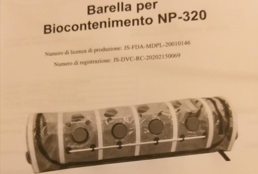 La barella per Biocontenimento donata all’Ospedale del Mugello