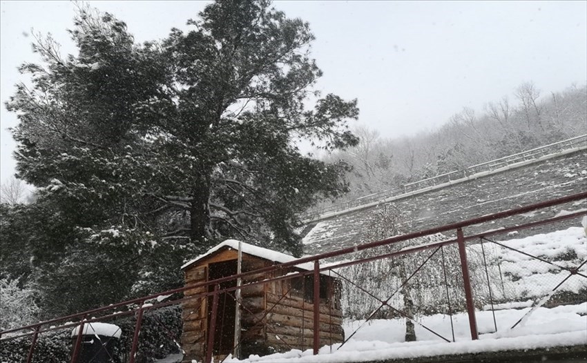 La neve stamani a Ronta