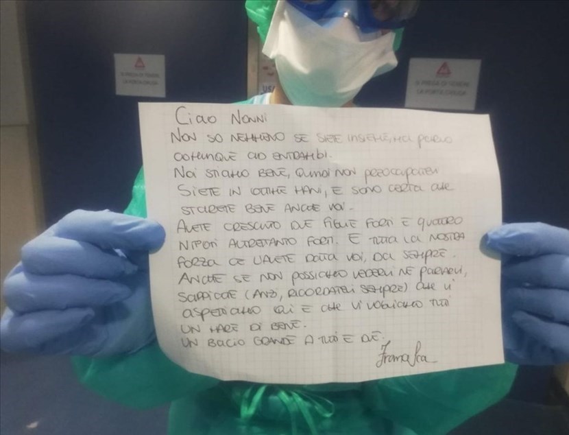 La lettera di Francesca ai nonni