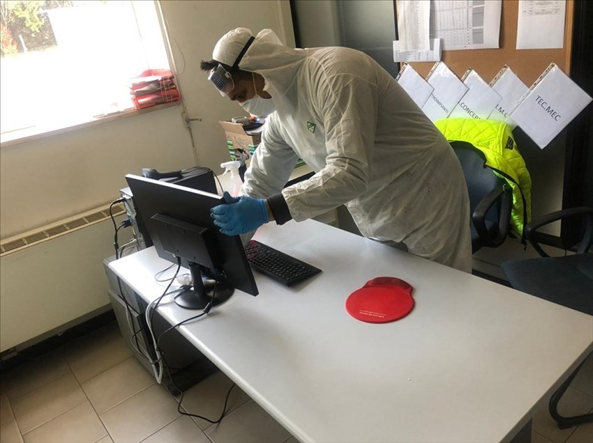 sanificazione di ambienti