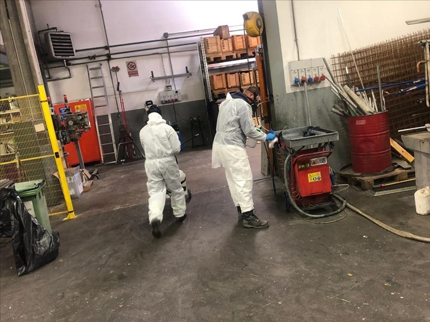 sanificazione di ambienti