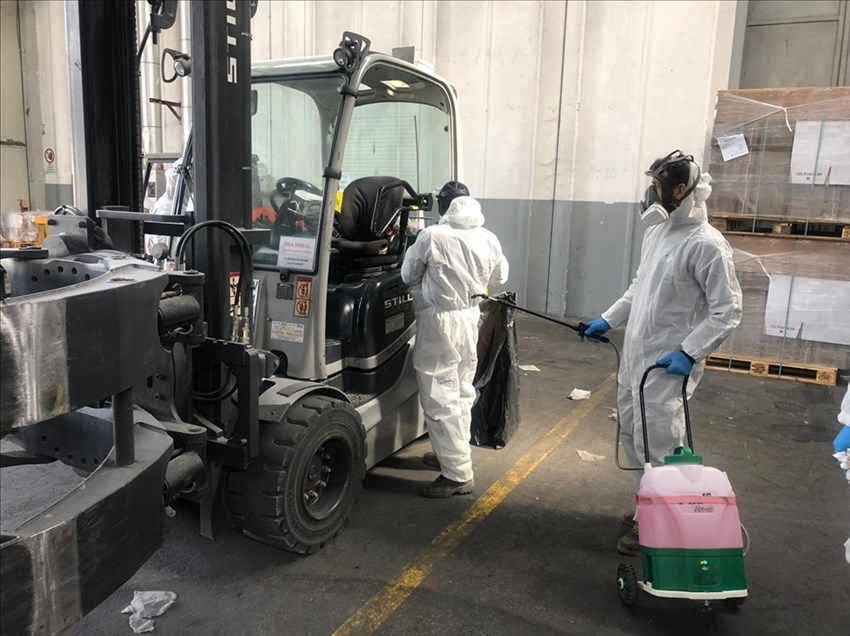 sanificazione di ambienti