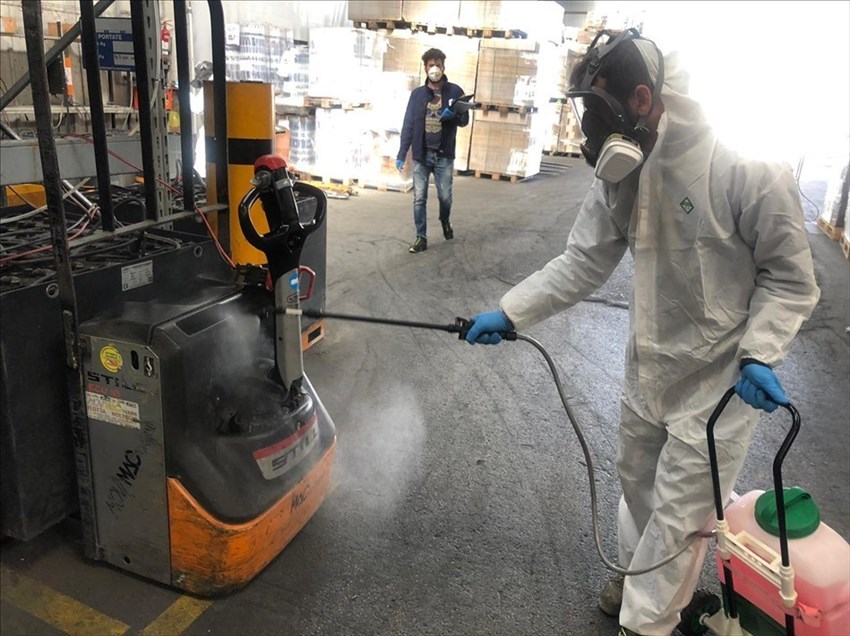 sanificazione di ambienti