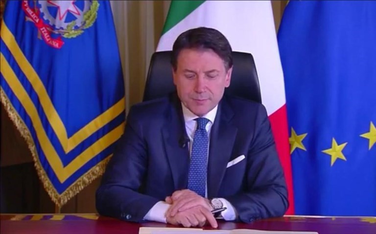 Il presidente del Consiglio Conte